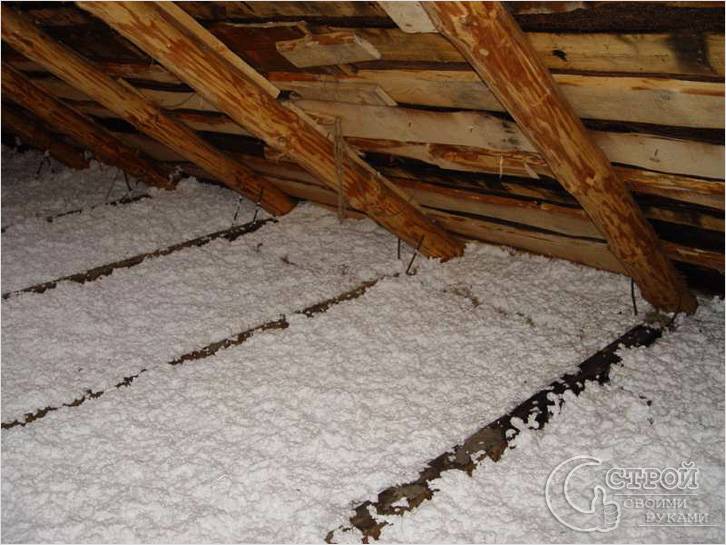 Как утеплить потолок бани
