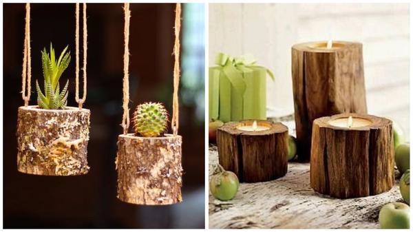 Идеи поделок и декора из деревянных спилов: полезно и красиво