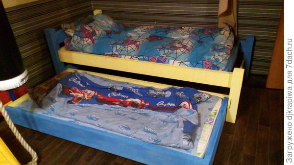Выкатная кровать для двоих детей своими руками. Мастер-класс с пошаговыми фото